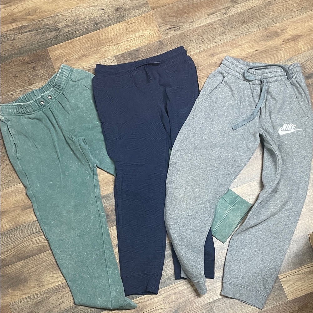 New Mix Kids Green, Navy, and Gray Joggers